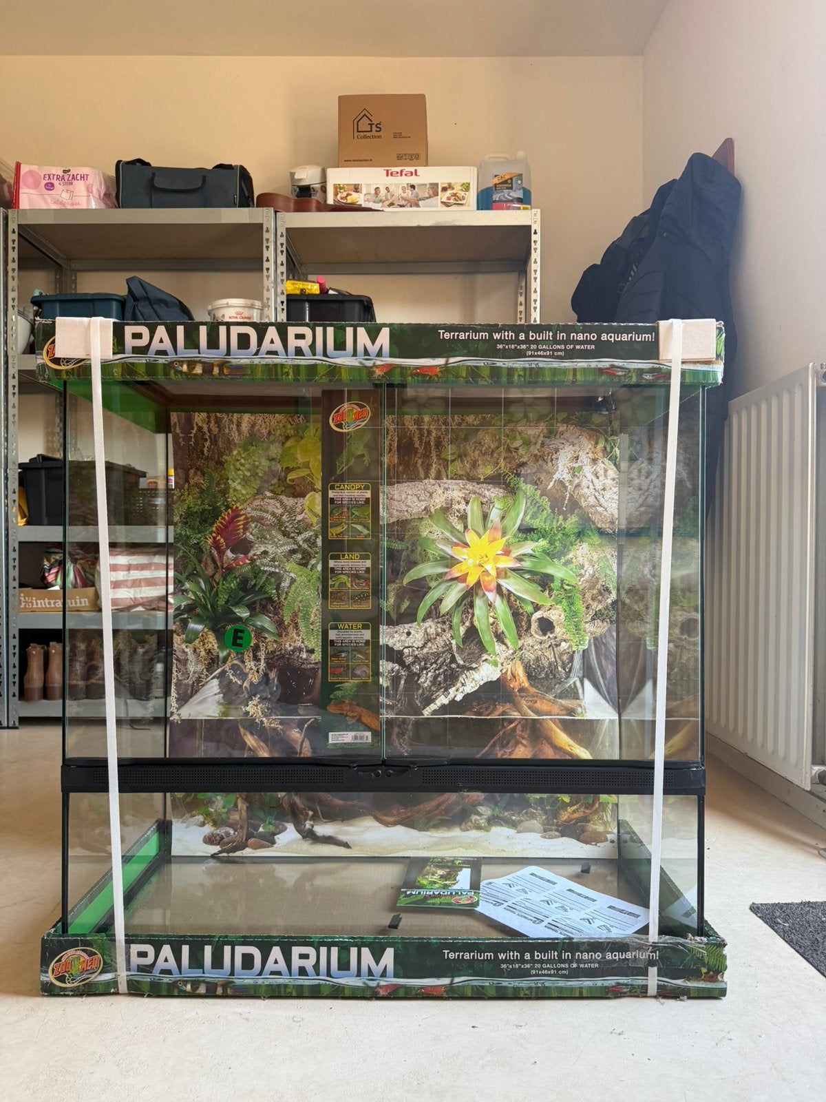 Zoo Med Paludarium 91x46x91 cm – NIEUW / ongebruikt, Dieren en Toebehoren, Ophalen, Zo goed als nieuw, Terrarium of Paludarium