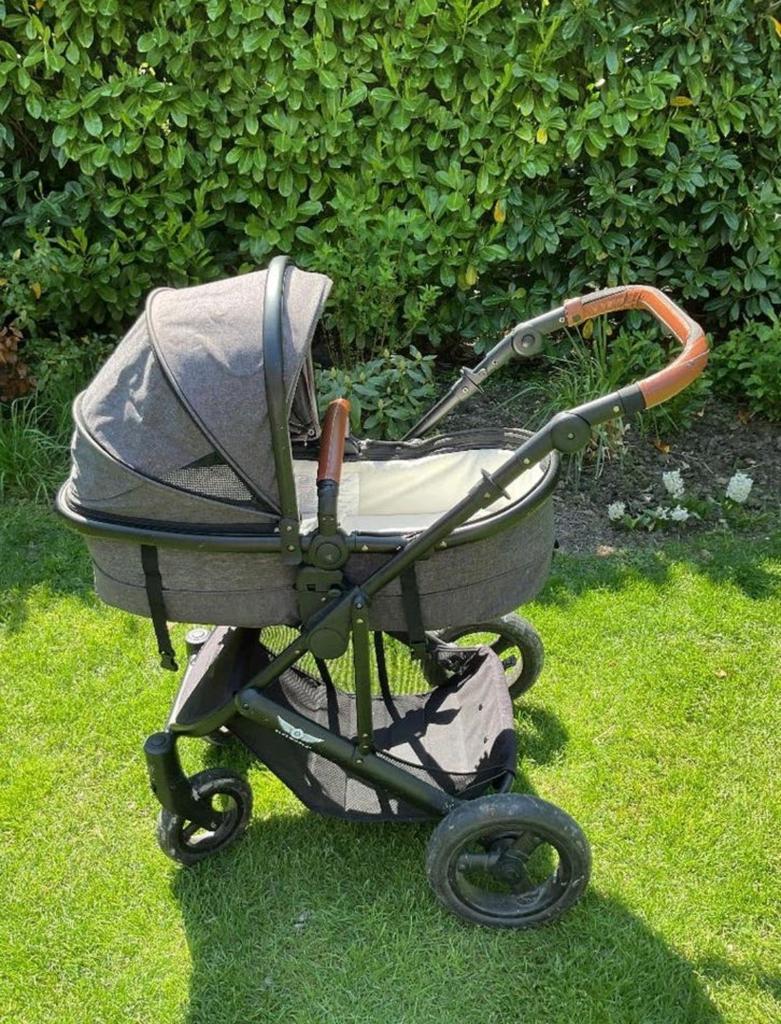 Complete luxe Combiwagen / kinderwagen Set sleeworld, Gebruikt, Verstelbare duwstang, Combiwagen, Ophalen