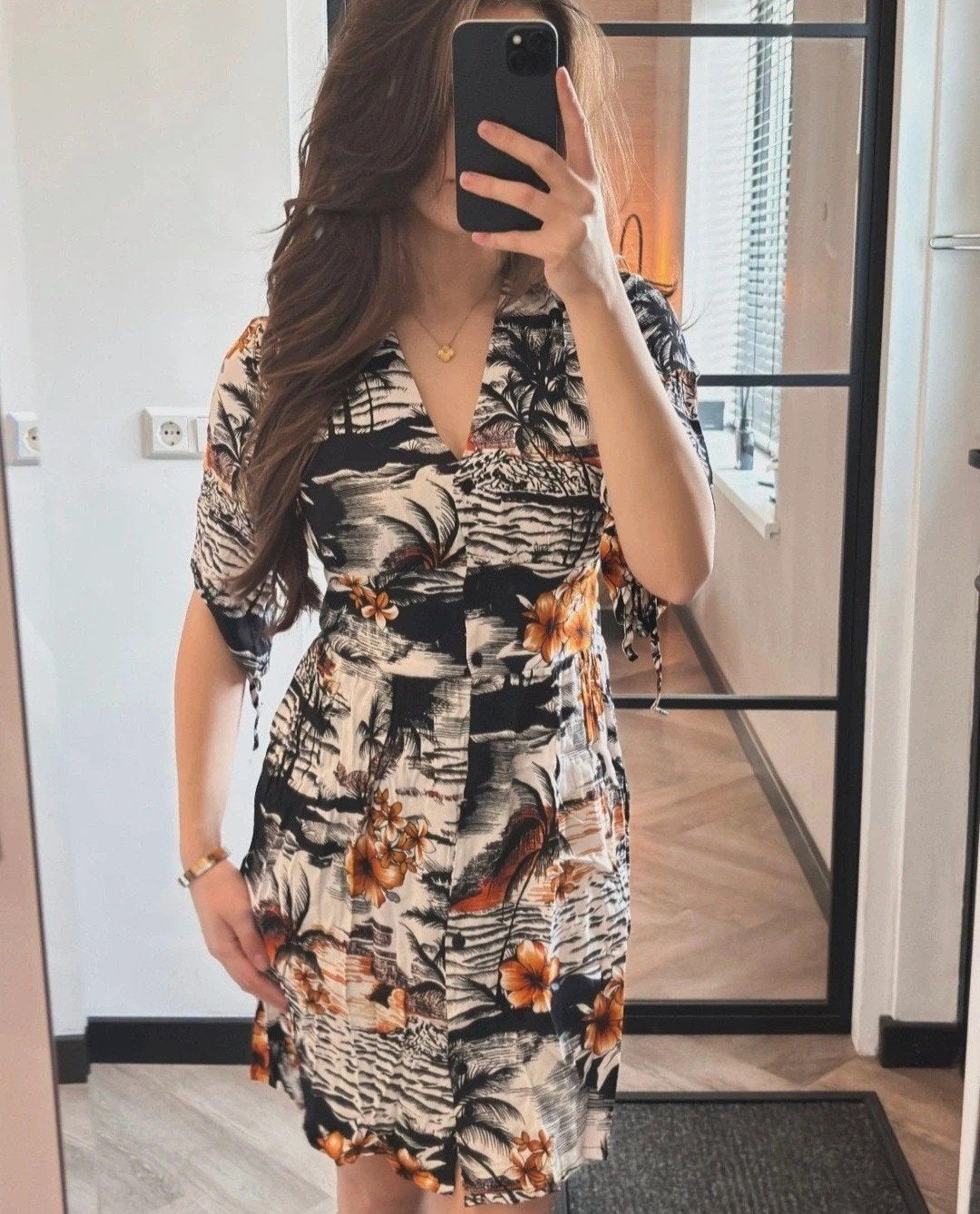 Maje Jurk Exotische Print Maat 2 (36), Overige kleuren, Verzenden, Maat 36 (S), Boven de knie