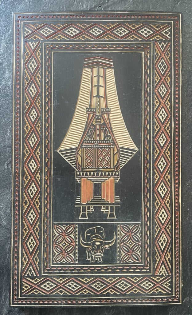 Toraja-paneel, Antiek en Kunst, Overige onderwerpen, Houtsnijwerk, Verzenden, Handgemaakt