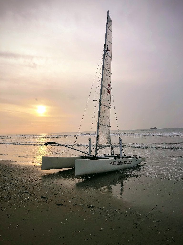 Catamaran, Watersport en Boten, Gebruikt, Geen motor, 5 m, Ophalen of Verzenden