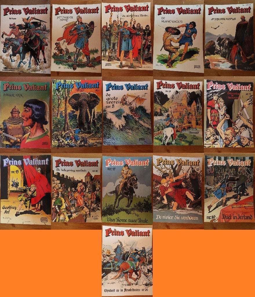 Prins Valiant - Leuke partij van 16 softcover stripboeken, Meerdere stripboeken, Ophalen of Verzenden, Gelezen, Hal Foster
