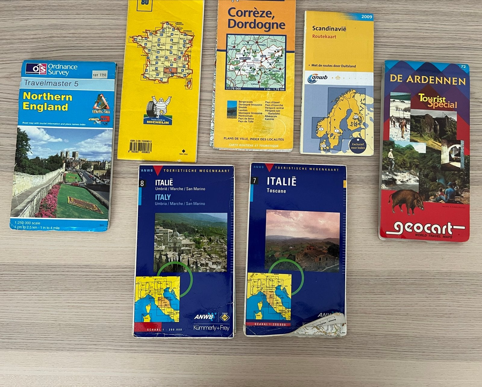 Diverse wegenkaarten o.a.( Michelin, ANWB), Boeken, Atlassen en Landkaarten, Gelezen, Overige atlassen, Verenigd Koninkrijk, 2000 tot heden