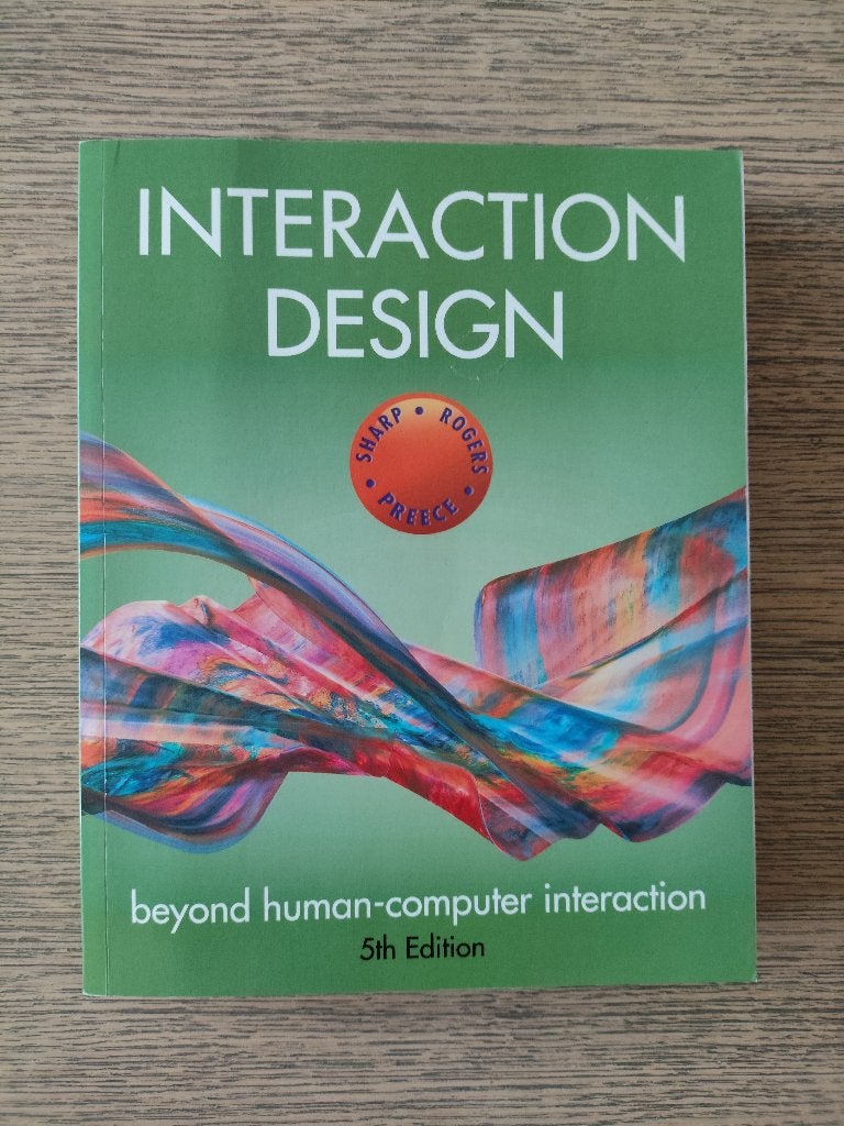 Interaction design, 5th Edition ISBN 9781119547259, Gelezen, Wiley, Beta, HBO