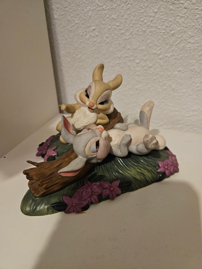 Disney Bambi en Stampertje beeldje, Ophalen of Verzenden, Zo goed als nieuw, Beeldje of Figuurtje