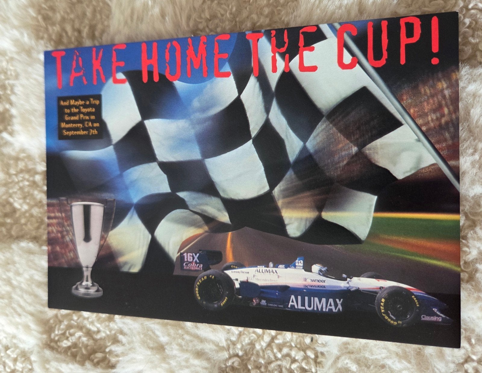 Vintage AST Computer Racing Postcard - Zeldzaam!, Verzenden, 1980 tot heden, Ongelopen, Overige thema's