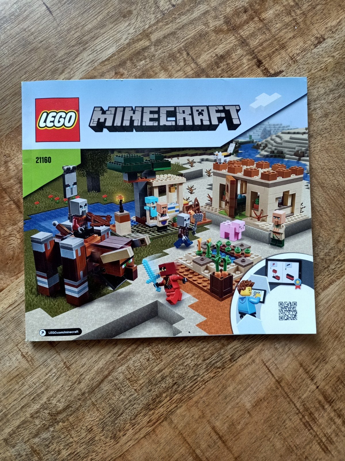 Lego Minecraft 21160: The Illager Raid, Compleet, Gebruikt, Minecraft, Lego