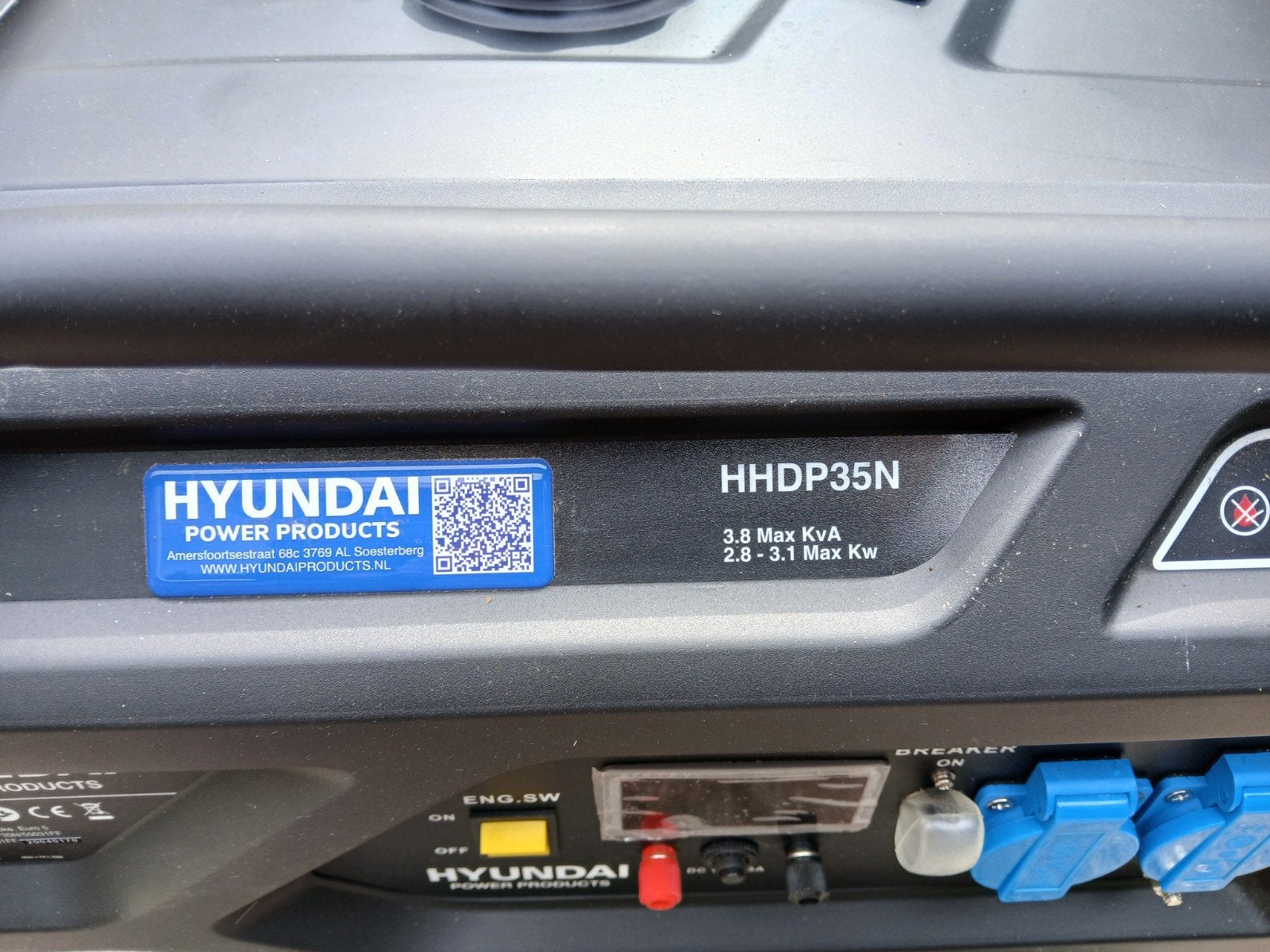 nieuw agregaat Hyundai HHDP35N  3Kw, Ophalen, Nieuw, Minder dan 5 kVA, Benzine