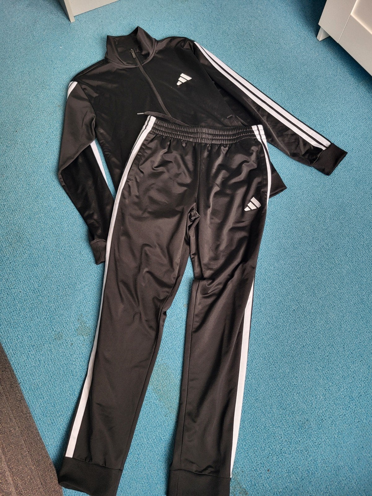 Adidas trainingspak zwart - maat S/M, Fitness, Maat 48/50 (M), Zwart, Ophalen of Verzenden