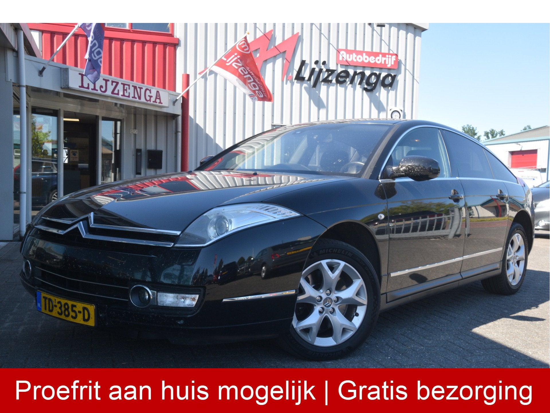 Citroën C6 3.0 HdiF V6 Exclusive Motor niet goed, zie besch, Gebruikt, Zwart, C6, 1848 kg