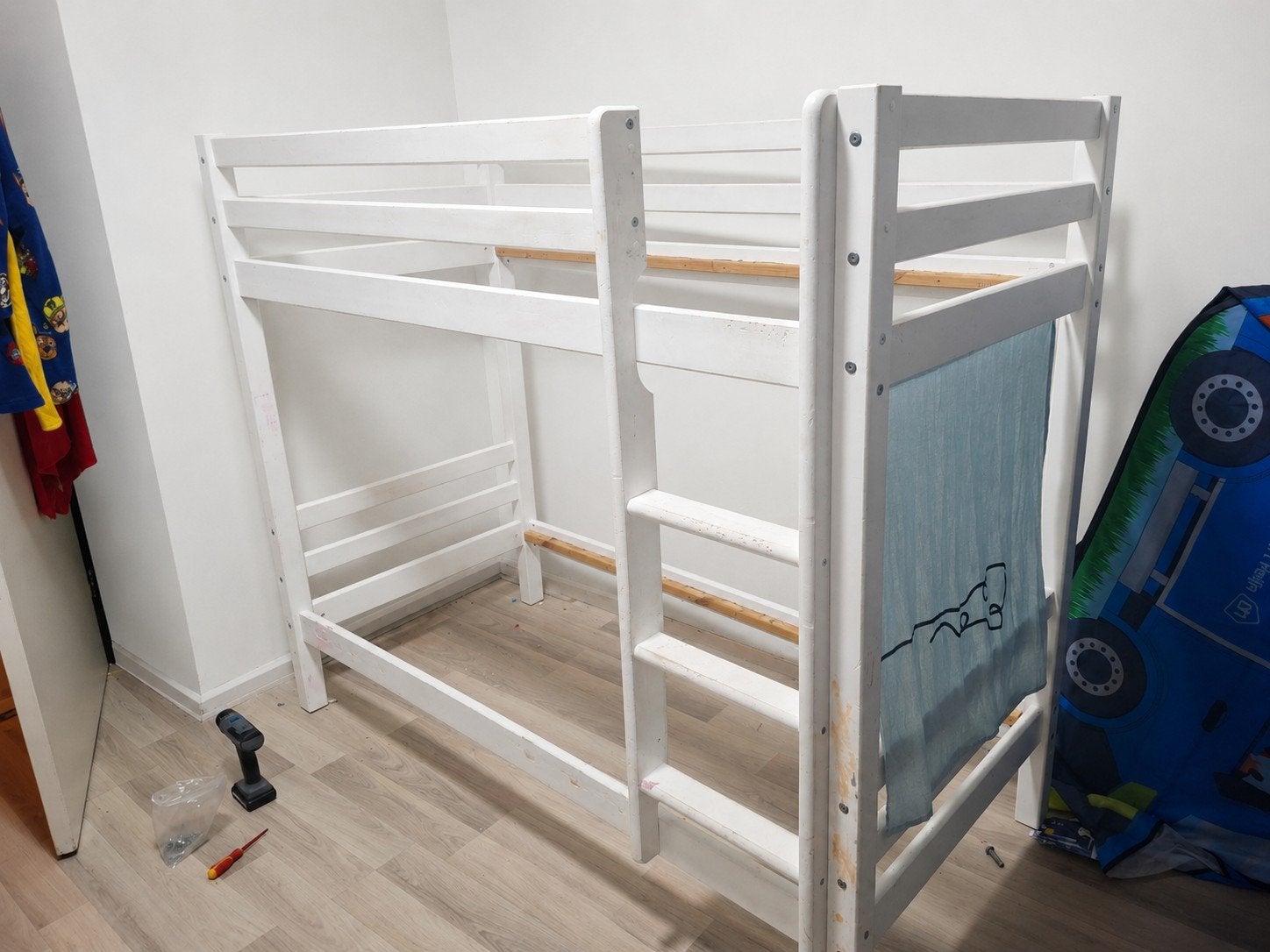 Hoppekids Peuterstapelbed 70x160, Ophalen, Gebruikt, 70 cm of minder, Tweepersoons