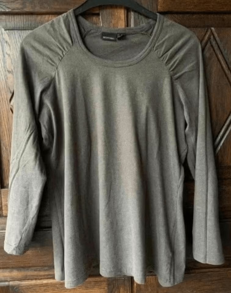 Zachte bruine longsleeve, top lange mouw; 44/46; Tchibo woma, Kleding | Dames, Bruin, Maat 42/44 (L), Ophalen of Verzenden, Zo goed als nieuw