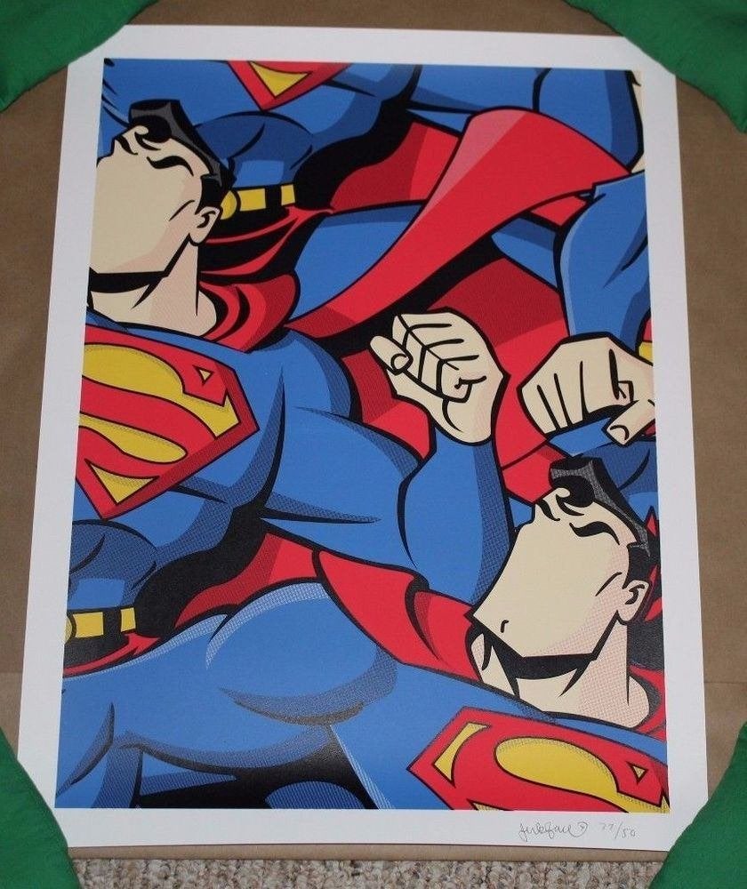 Jerkface - Superjerk (Kaws, Banksy), Ophalen of Verzenden, Lithografie
