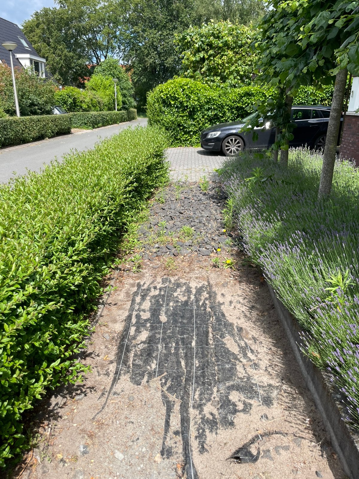 Zwarte Basalt Split voor Tuin of Oprit, Tuin en Terras, Grind, Keien en Split, Ophalen, Gebruikt, Zwart, Split