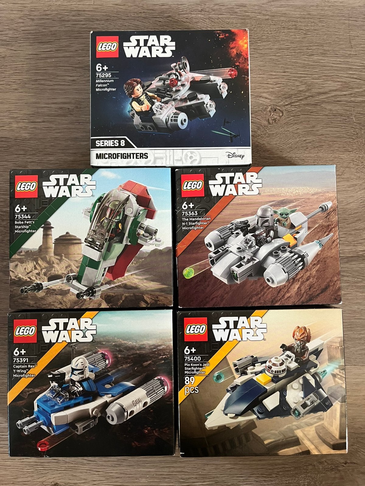 Lego star wars microfighters 5 stuks nieuw ongeopend, Star Wars, Lego, Nieuw, Ophalen of Verzenden