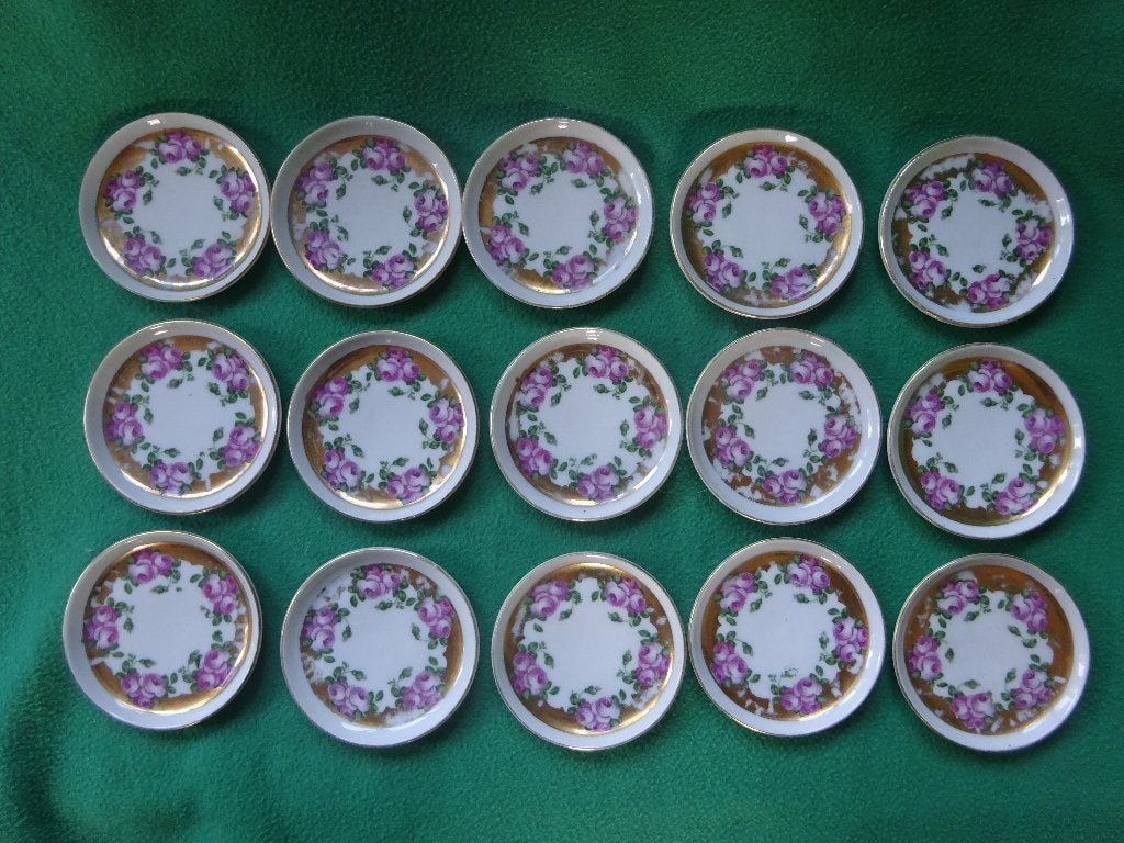 Vijftien  petitfour schaaltjes C. Hoyng Den Haag., Ophalen of Verzenden