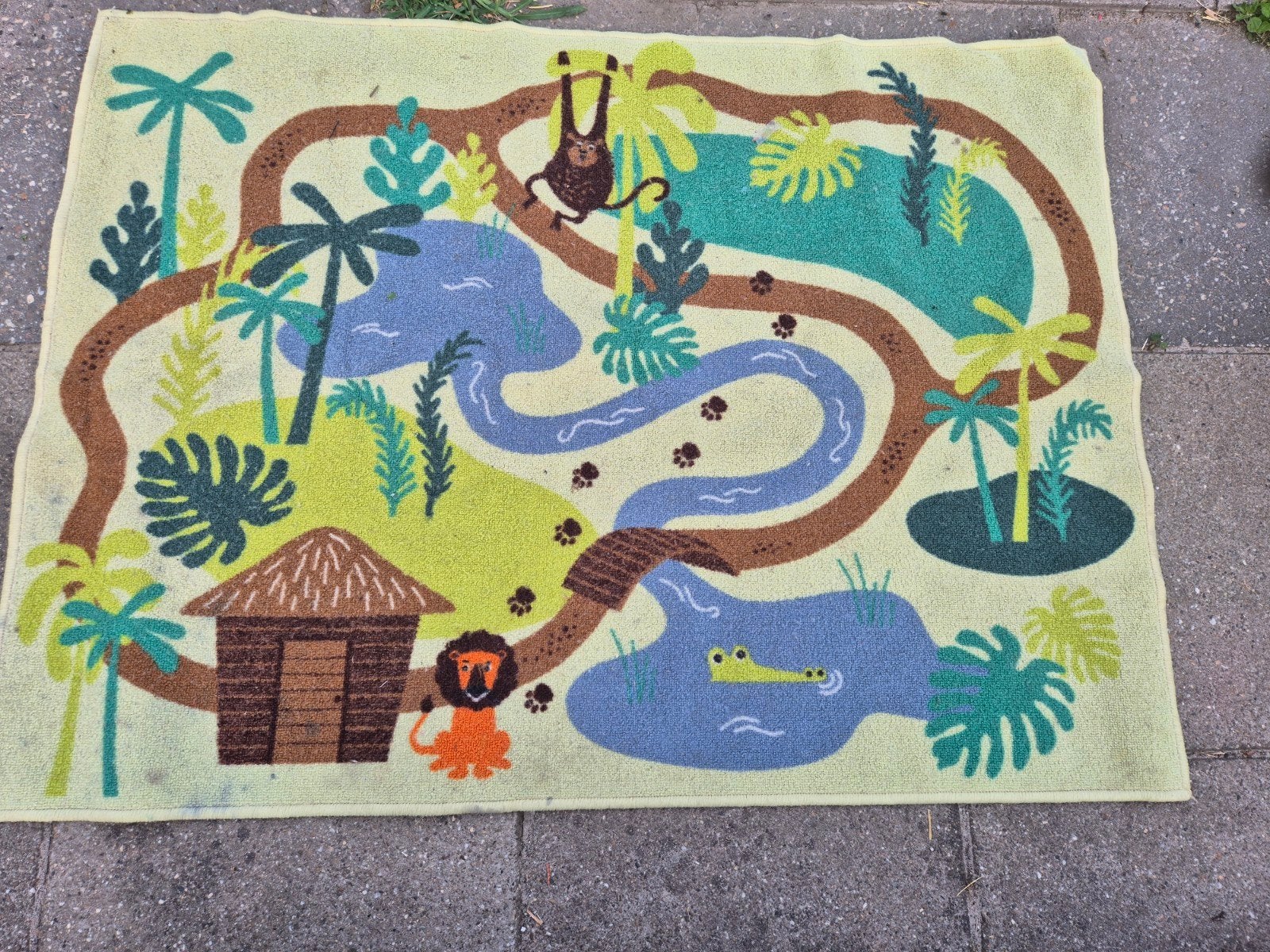 Ikea Vrolijk Jungle Speelkleed / Strandlaken, Ophalen, Gebruikt