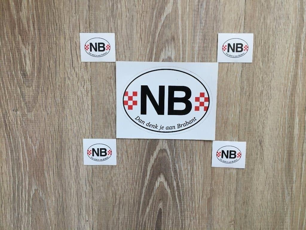 NB Noord- Brabant Stickers officieel Brabant provincie leuk, Verzenden, Nieuw, Overige typen