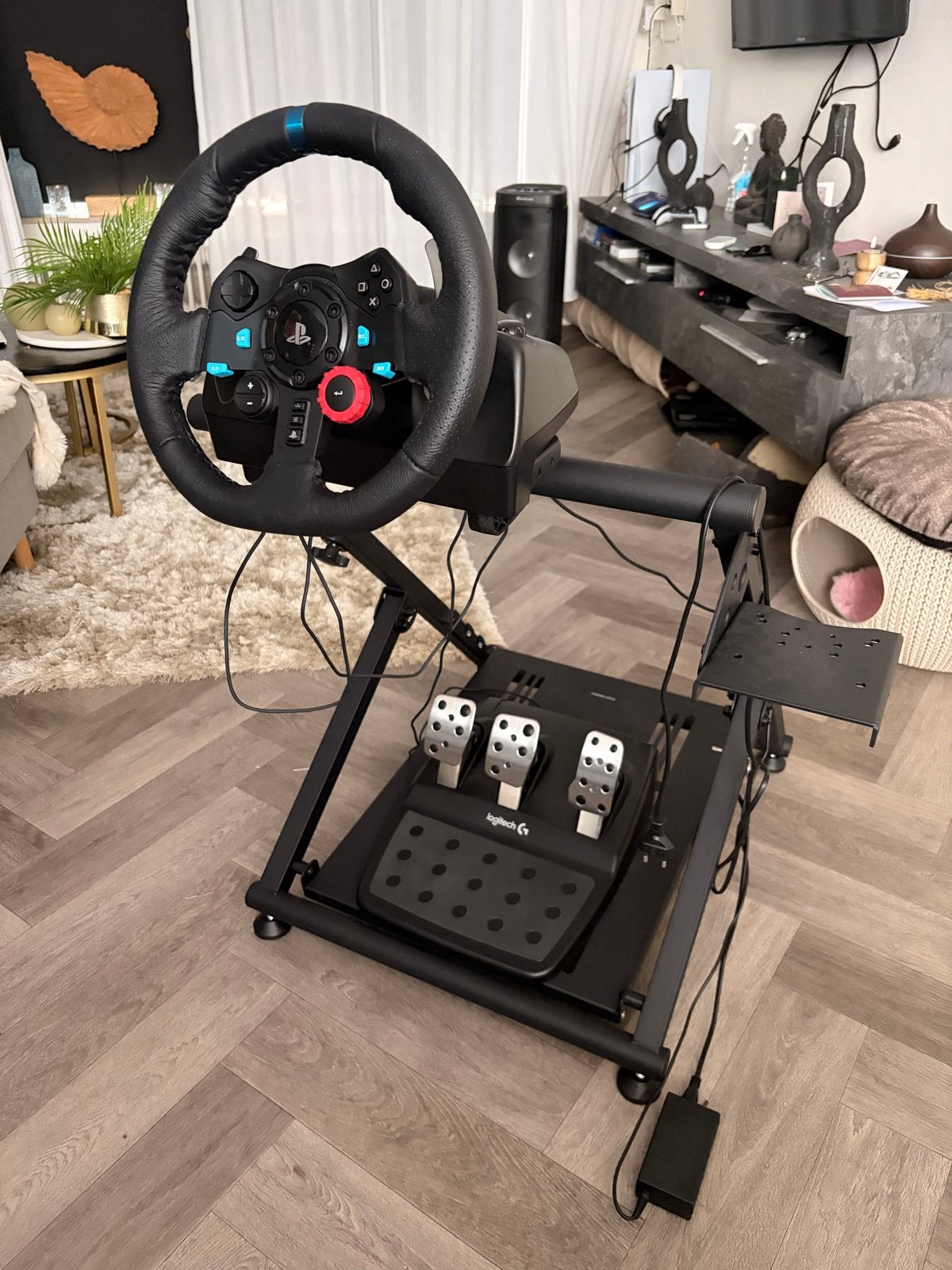 Logitech G29 racestuur met pedalen en Playseat standaard, Spelcomputers en Games, Ophalen, Zo goed als nieuw, Playseat of Racestoel
