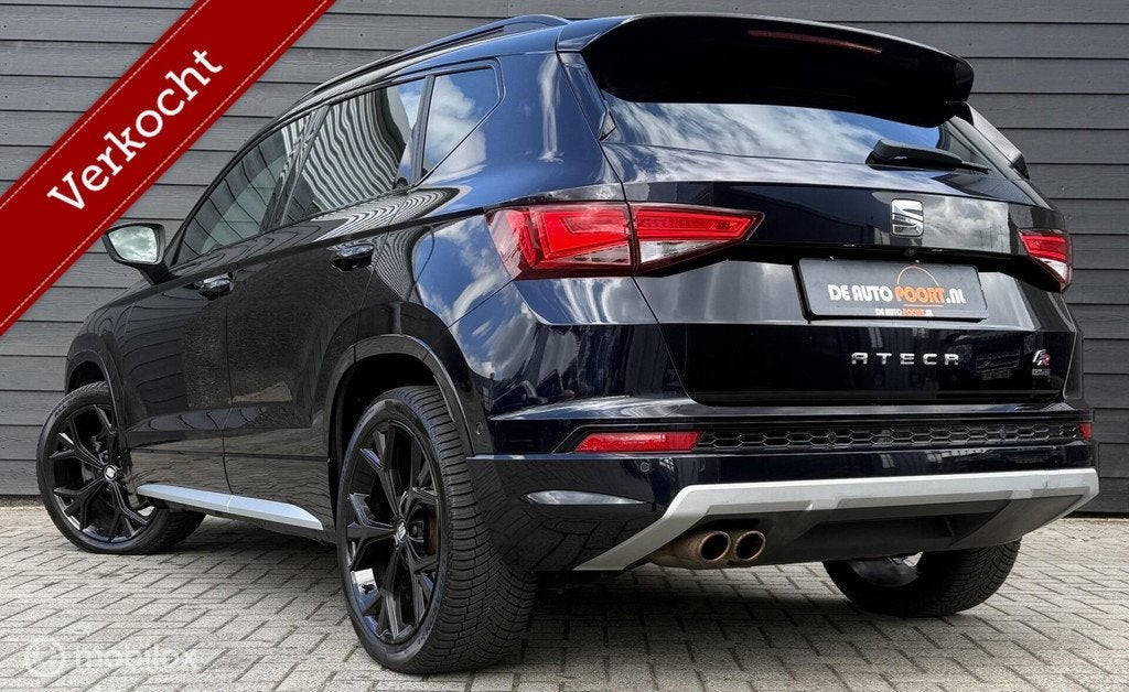 Seat Ateca 2.0 TSI FR 4DRIVE Black Edition/Trekhaak/Viritual, Auto's, Seat, Automaat, 1441 kg, Gebruikt, Ateca