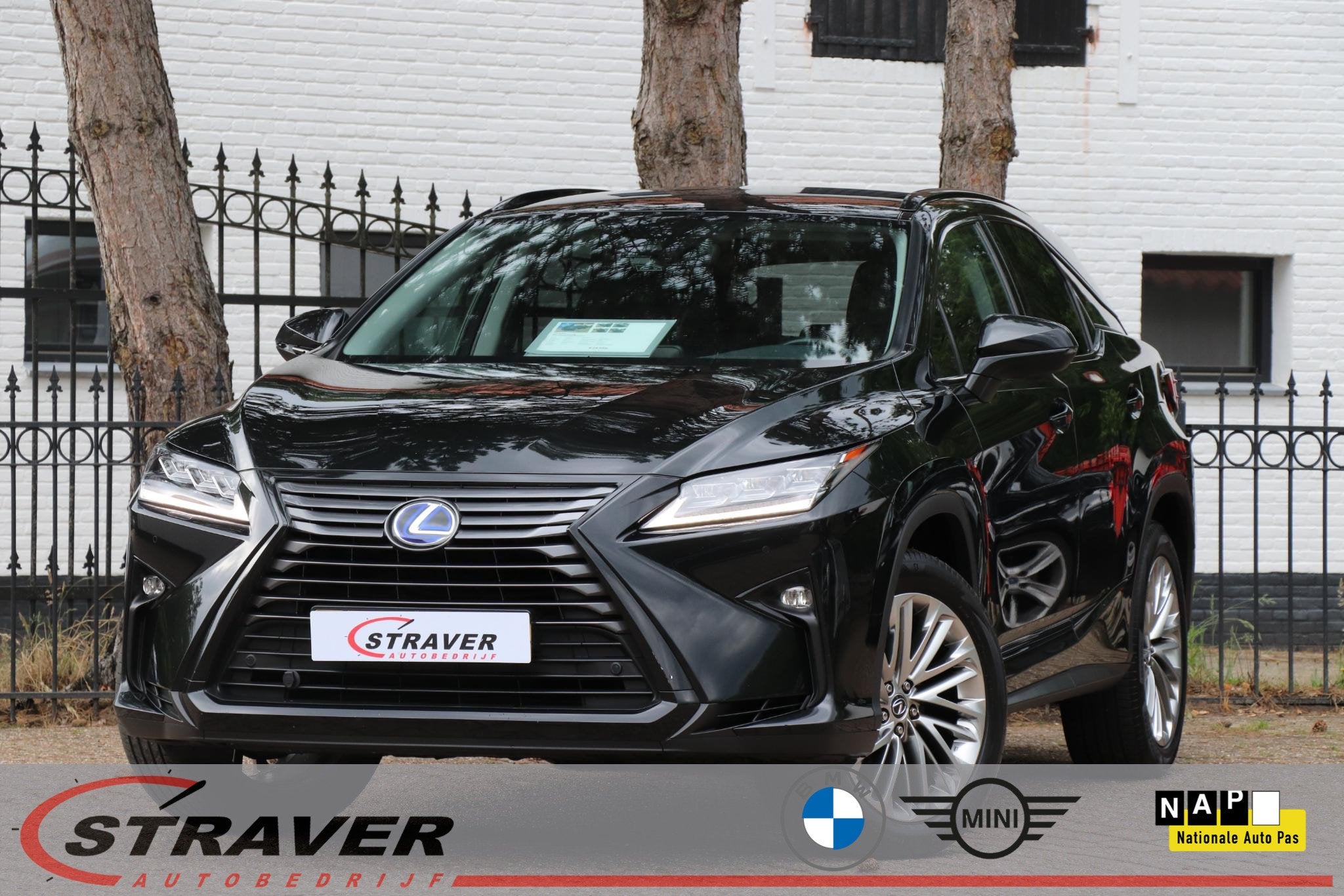 Lexus RX 450h 4WD |Stoelkoeling |Stuurwielverwarming |Elektr, Auto's, Automaat, Gebruikt, 138 €/maand, Zwart