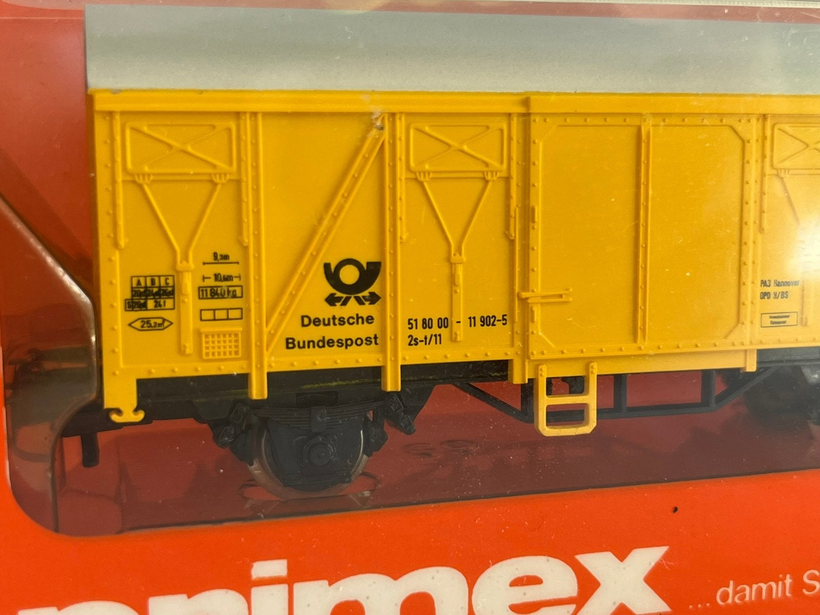 Primex 4558 Deutsche Bundespost Nieuw H0, Wisselstroom, Gebruikt, Wagon, Ophalen of Verzenden