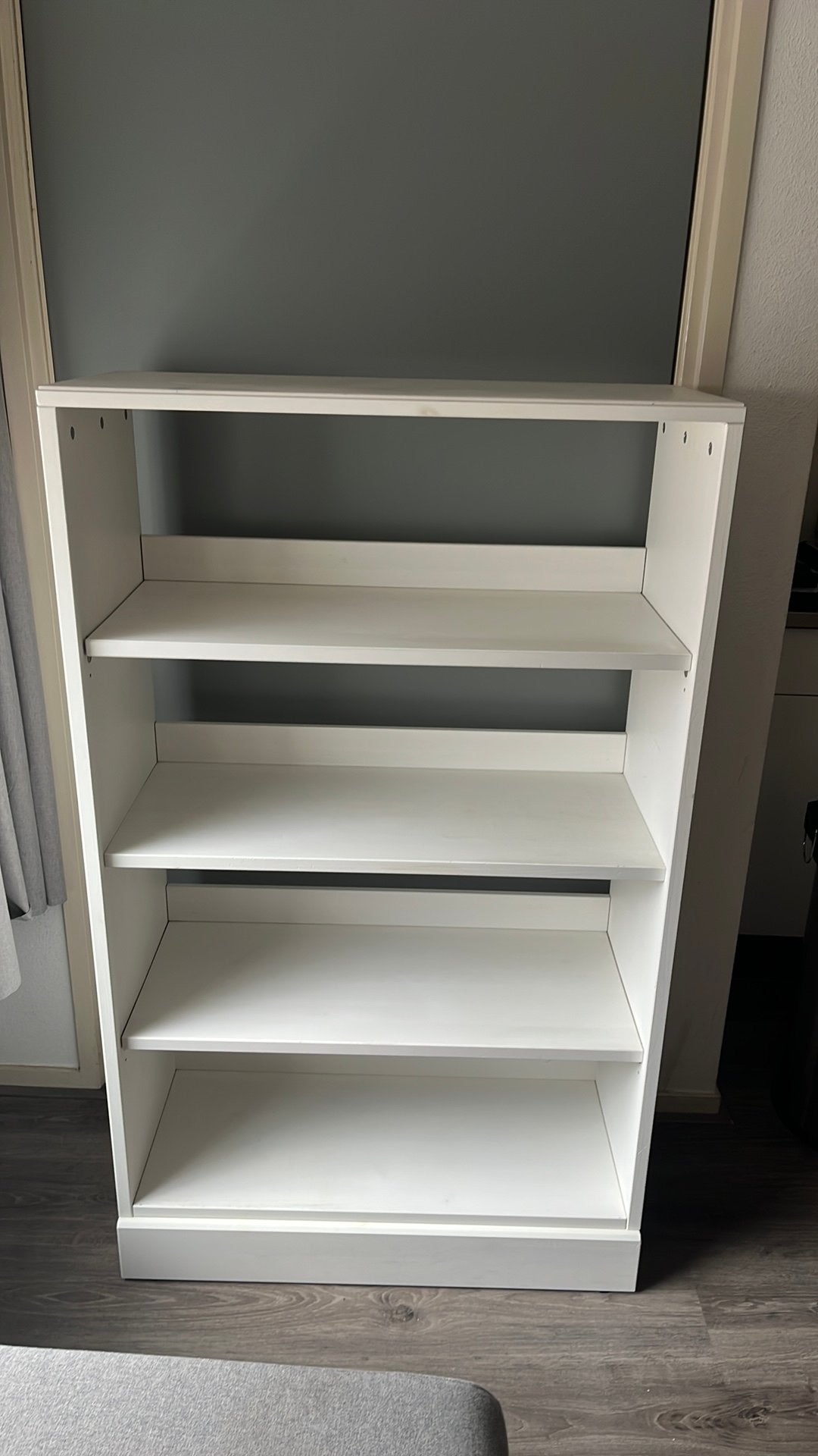 Havsta kast Ikea wit, Ophalen, Met plank(en), Gebruikt, 100 tot 150 cm