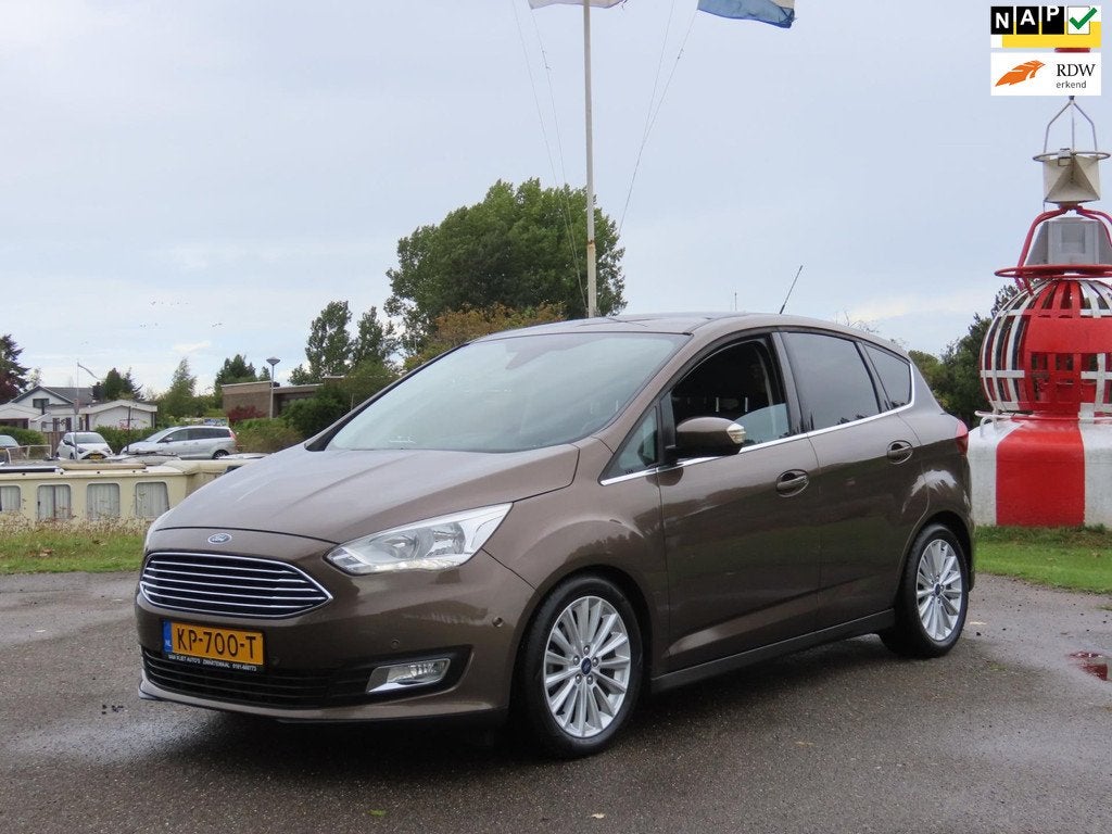 Ford C-Max 1.0 Titanium *1e EIG ! *NAVI, Voorwielaandrijving, Gebruikt, Bruin, Origineel Nederlands
