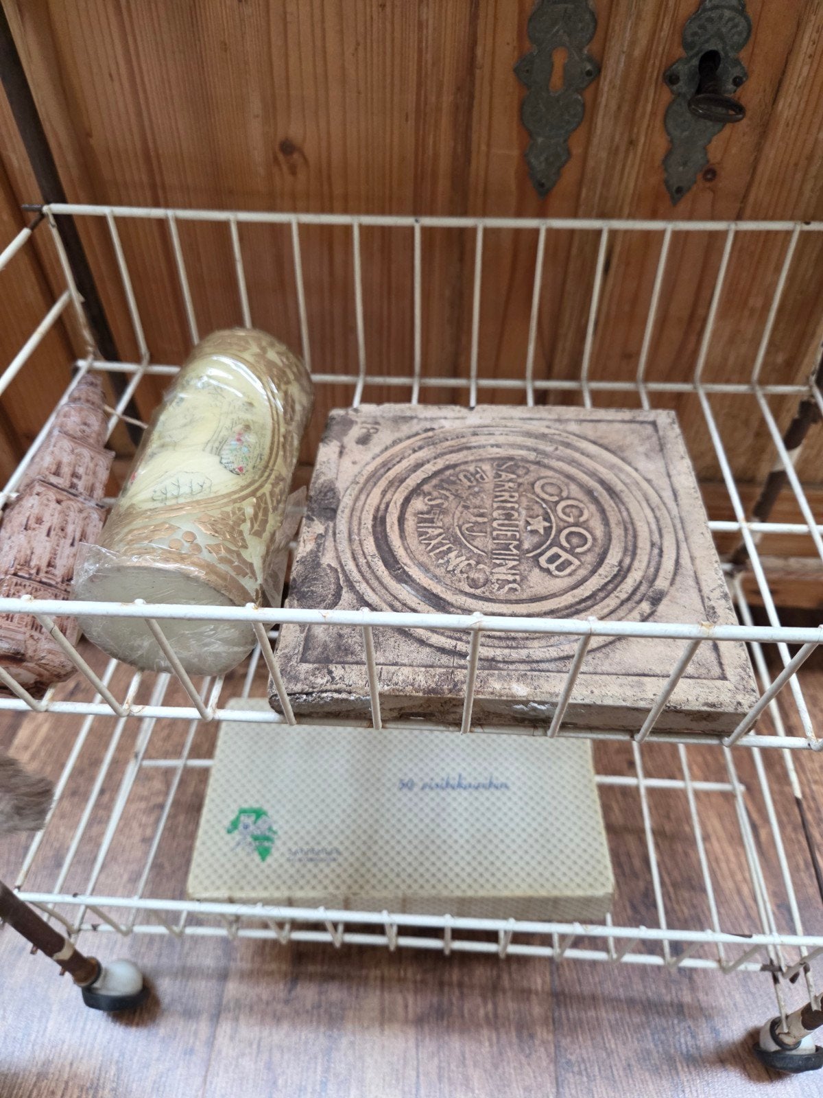 Draadstaal verrijdbare trolley, Ophalen of Verzenden