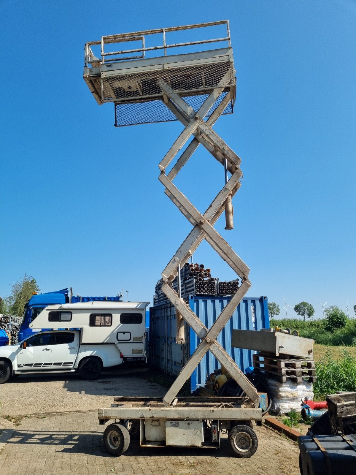 schaarhoogwerker werkhoogte 8 meter platformhoogte 6.06m, Ophalen