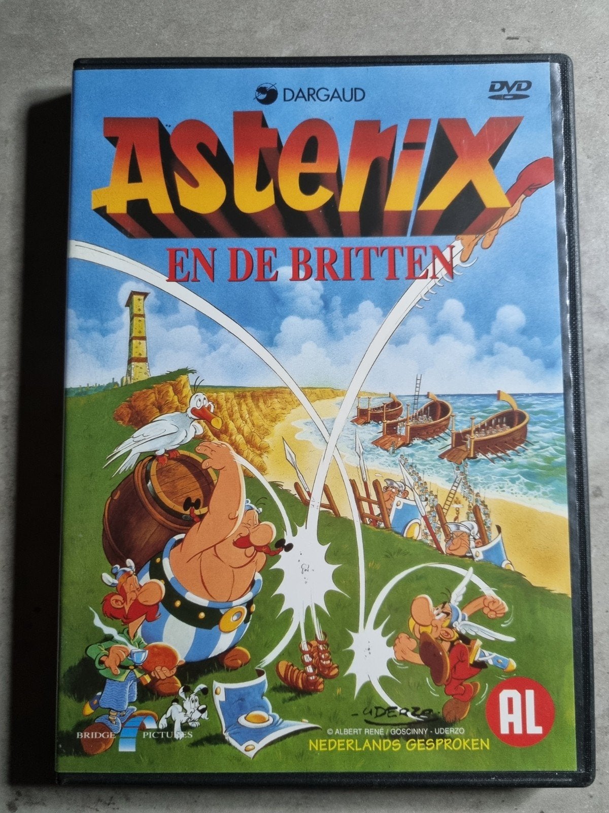 Orig,Dargaud,DVD,ASTERIX EN DE BRITTEN,NederlGespr,Inwst!, Ophalen of Verzenden, Asterix en Obelix, Zo goed als nieuw, Overige typen
