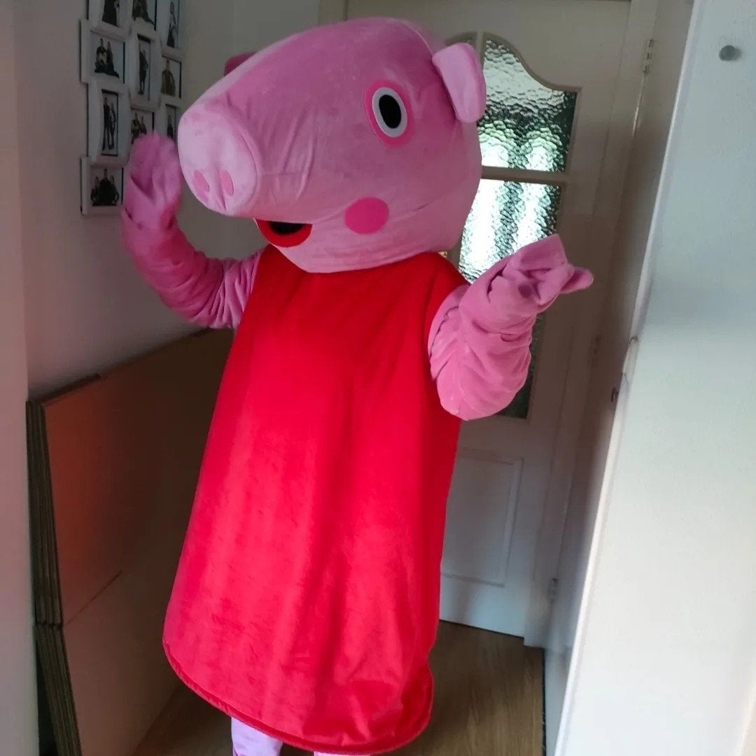 Mascotte pak van Peppa pig te huur, Ophalen of Verzenden, Zo goed als nieuw, Overige