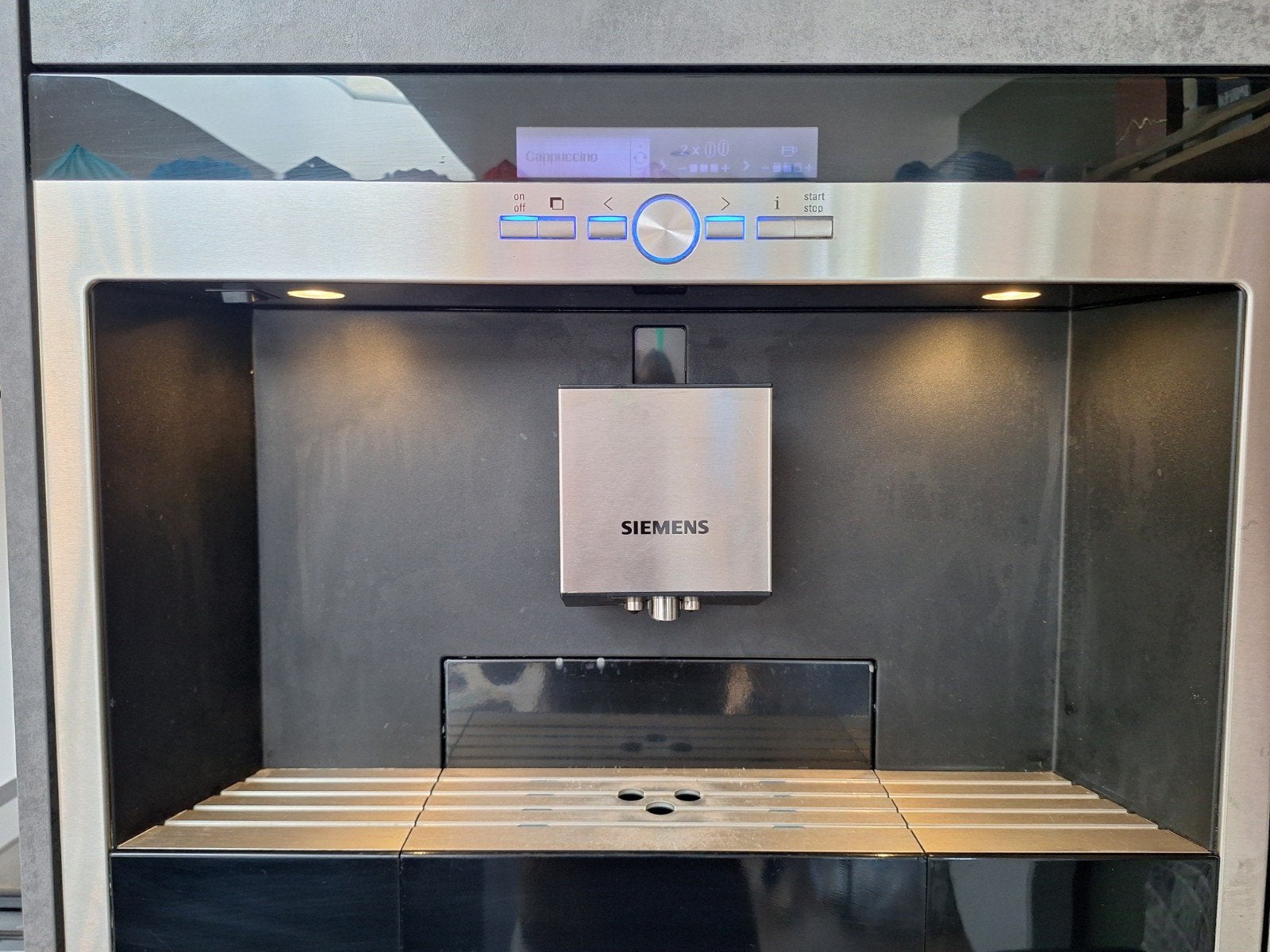 Siemens inbouw koffiemachine - Volautomatisch espresso, Witgoed en Apparatuur, Koffiezetapparaten, Ophalen, Gebruikt, Espresso apparaat