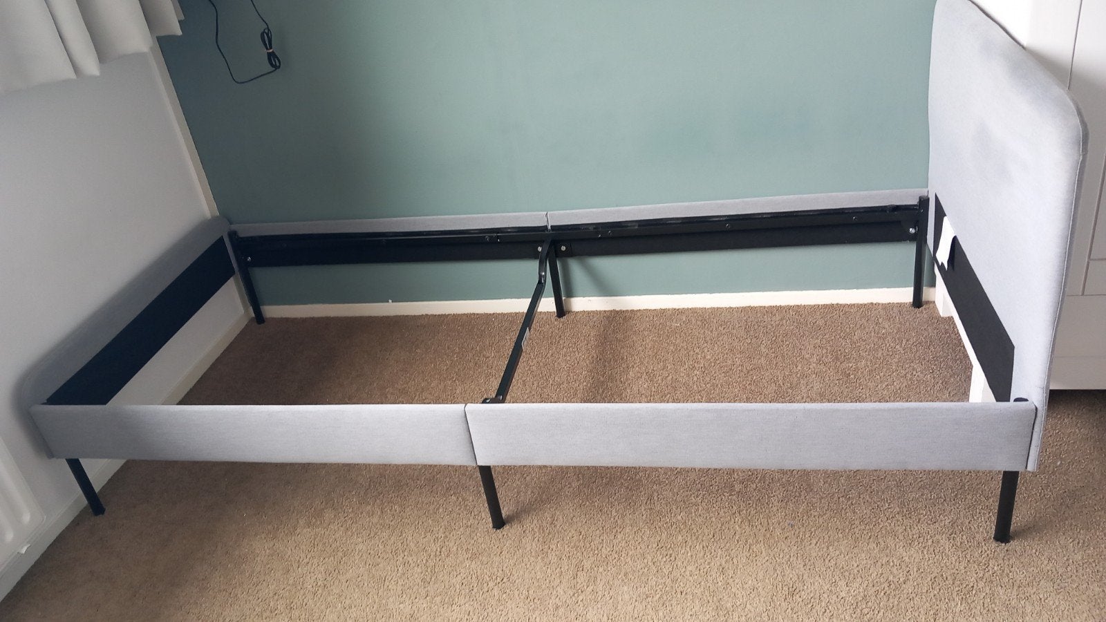 Gratis eenpersoonsbed ikea slattum, Ophalen, Gebruikt, 90 cm, Eenpersoons
