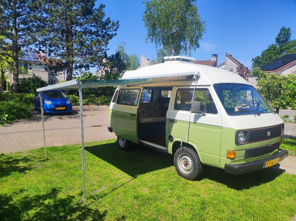 Volkswagen 1984 Groen met wit Oldtimer camperbusje, Overige carrosserieën, Alcantara, Origineel Nederlands, Particulier