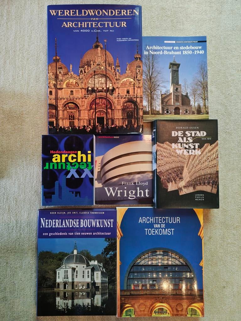 Diverse architectuur boeken. Oa Frank Lloyd Wright, Ophalen of Verzenden, Zo goed als nieuw, Architectuur algemeen