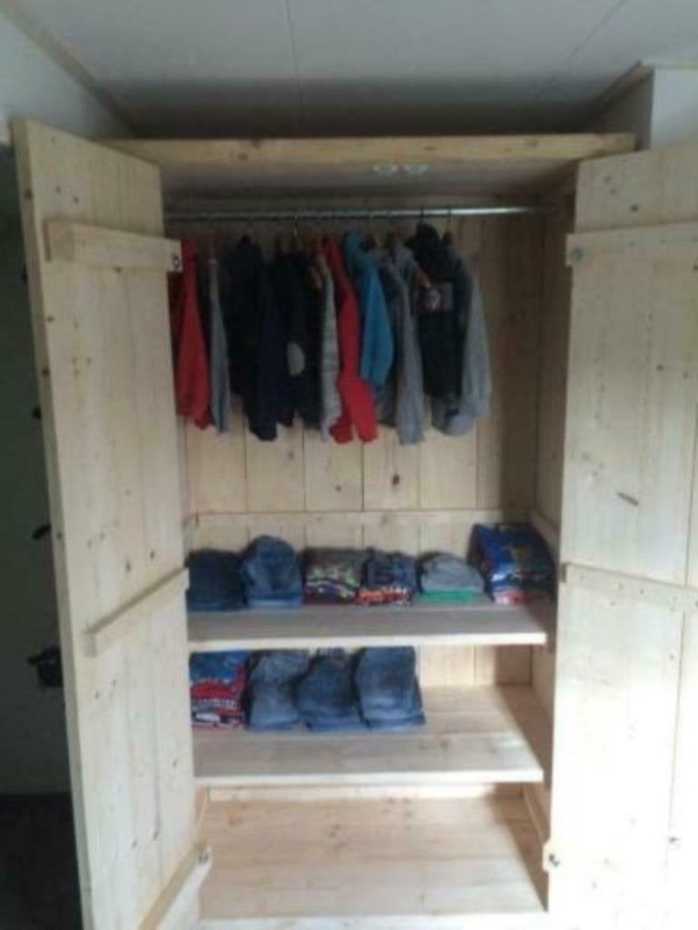 kledingkasten | steigerhouten kast | kasten steigerhout, 100 tot 150 cm, 200 cm of meer, Nieuw, 50 tot 75 cm
