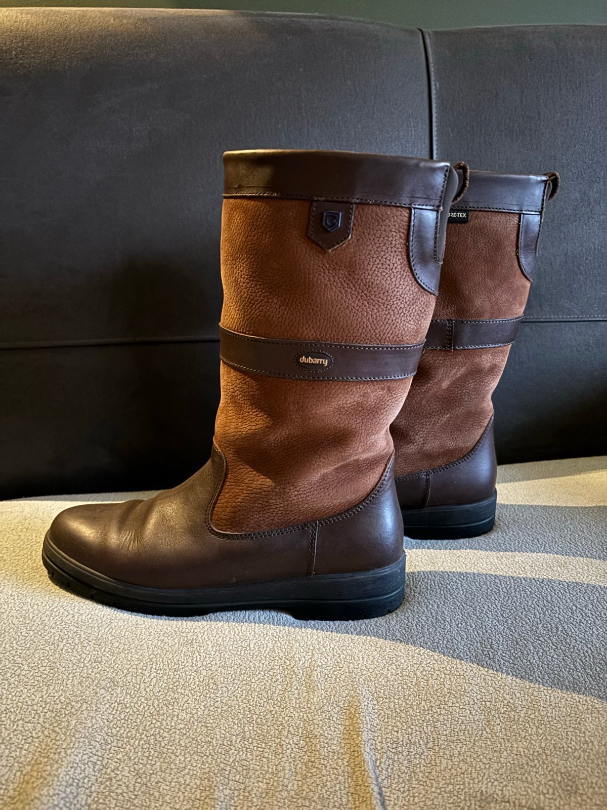 Dubarry Galway laarzen - Bruin leer en suède maat 42, Kleding | Dames, Ophalen of Verzenden, Zo goed als nieuw, Bruin, Hoge laarzen