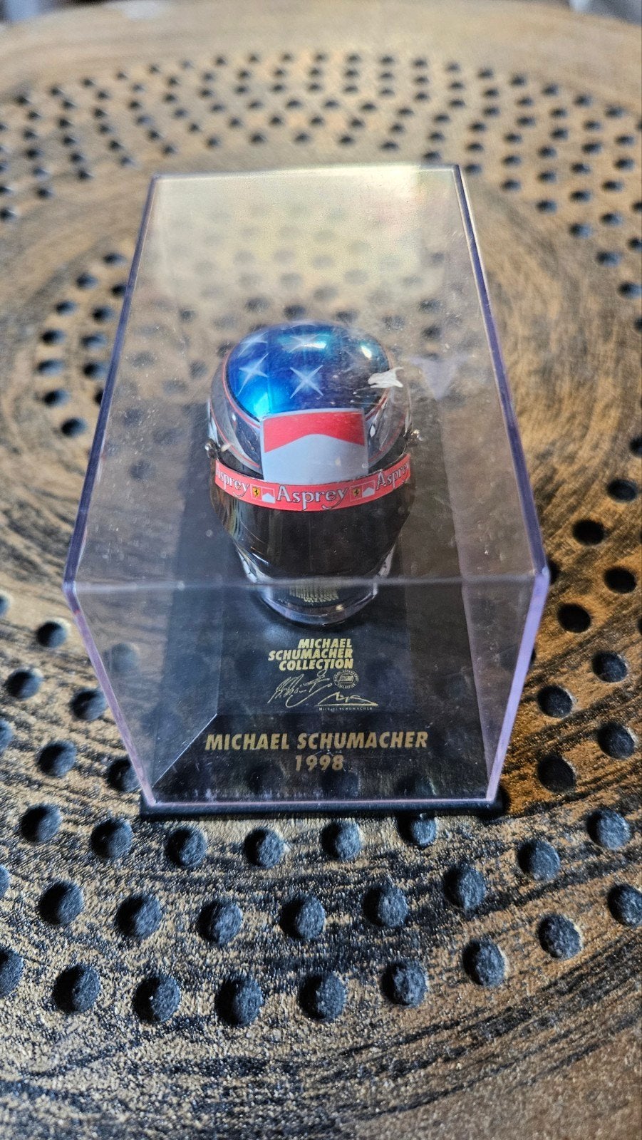 Michael Schumacher Collectie 1998 Mini Helm, Verzamelen, Automerken, Motoren en Formule 1, Ophalen of Verzenden, Zo goed als nieuw