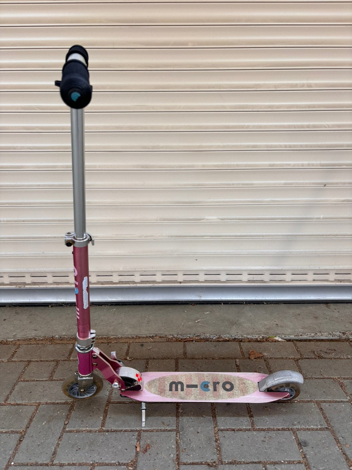 Micro step inklapbaar roze, Ophalen, Gebruikt, Gewone step