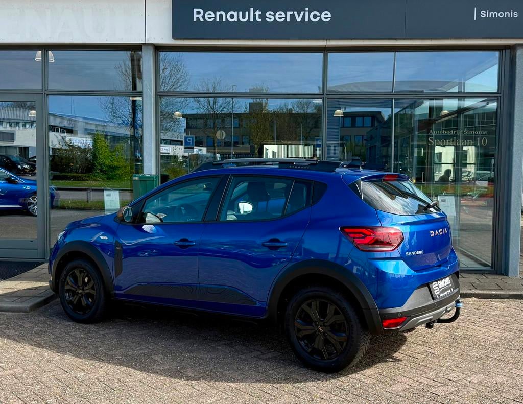 Dacia Sandero Stepway 1.0 TCe Extreme | Trekhaak | Navigatie, Gebruikt, Lichtsensor, Blauw, Origineel Nederlands