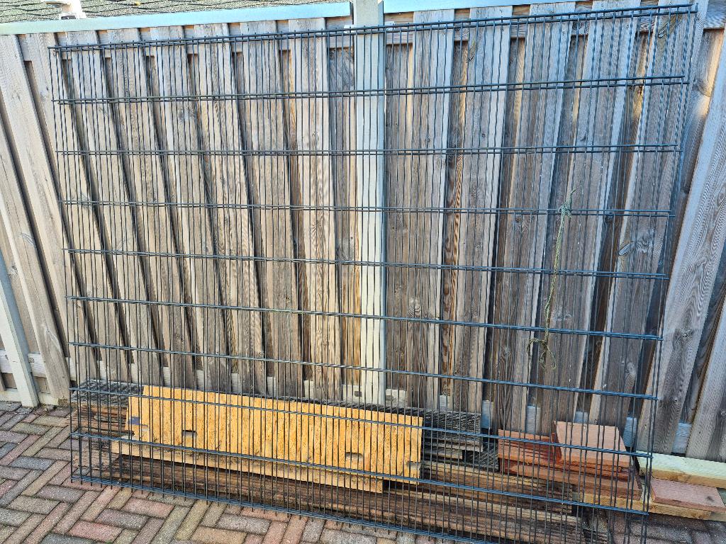 Mathekwerk dubbelstaafs 1.8m x 2.25m 6-5-6, Ophalen, Zo goed als nieuw, Minder dan 10 meter, Raster