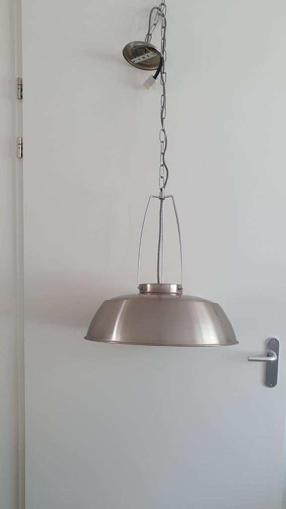 Design hanglamp rvs merk Brindisi, Huis en Inrichting, Lampen | Hanglampen, Ophalen, Design modern landelijk industrieel, Zo goed als nieuw