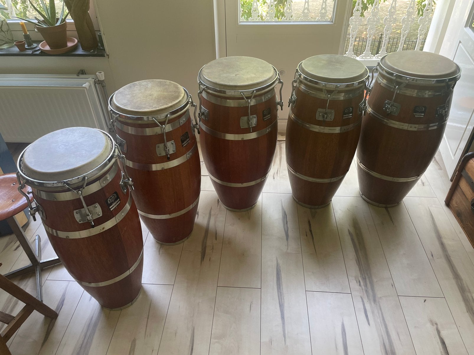 2 sets vintage Gon Bops Conga’s, Muziek en Instrumenten, Percussie, Ophalen, Zo goed als nieuw, Trommel