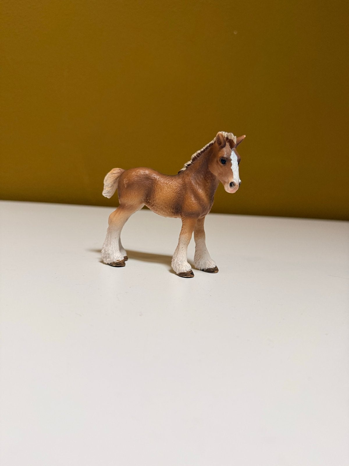 Schleich Clydesdale jaarling 13671, Ophalen of Verzenden, Zo goed als nieuw, Jongen of Meisje