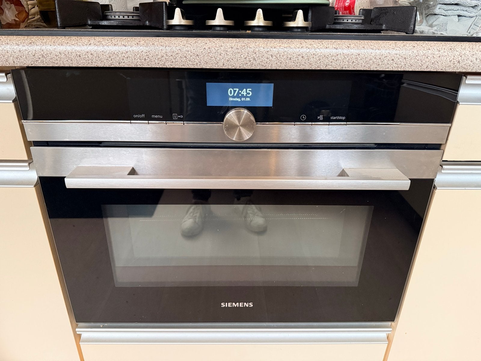 Siemens Combi-oven IQ700 cm656gbs1 - Zo goed als nieuw, Ophalen, 45 tot 50 cm, Siemens, Inbouw