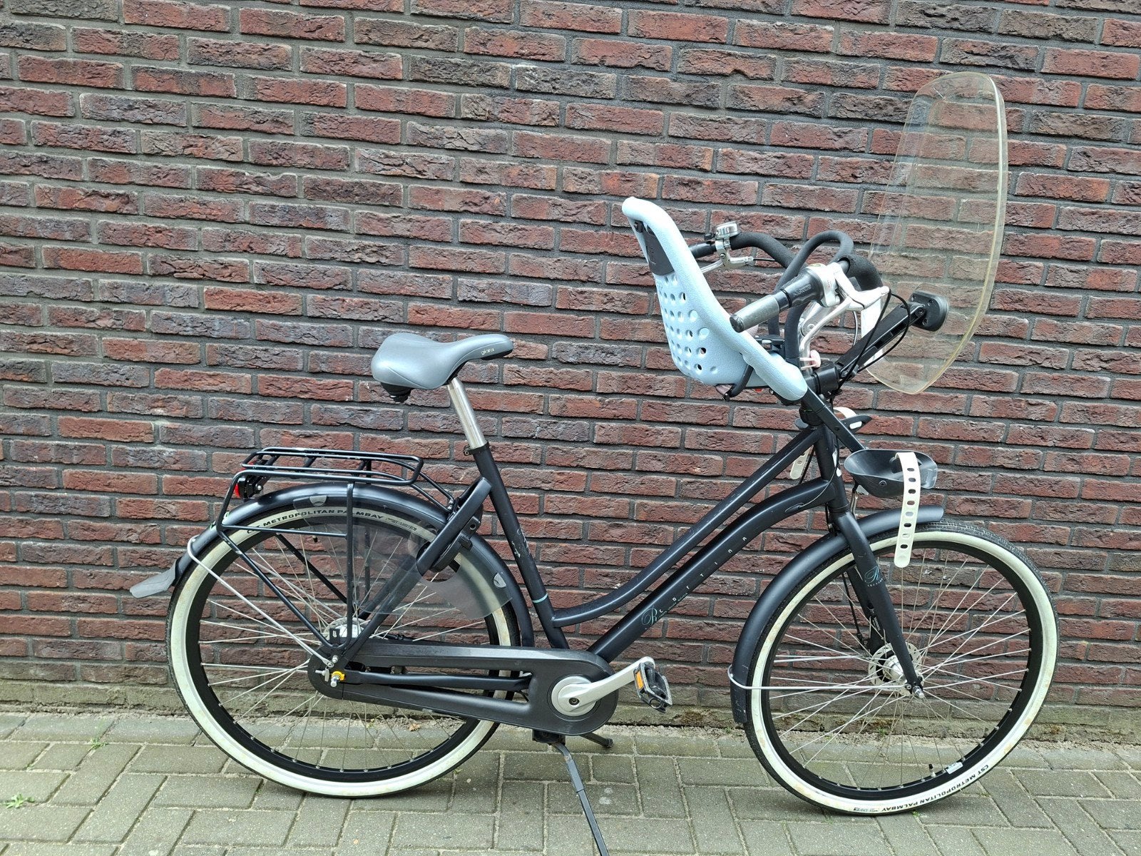 Cortina familiefiets met Yepp Mini zitje, Terugtraprem, Gebruikt, Versnellingen, 56 cm of meer