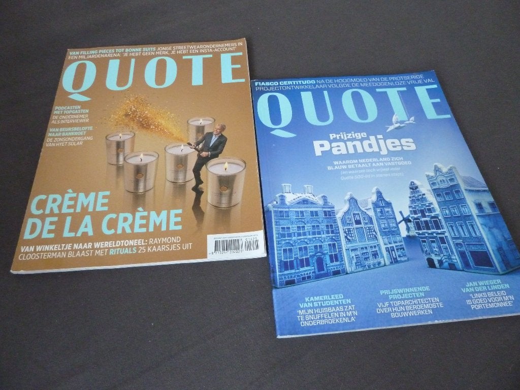 2 X de !! QUOTE    2024 & '25, Ophalen of Verzenden, Zo goed als nieuw, Overige typen