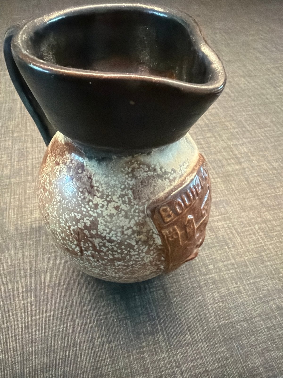 Vintage Willy Biron Aardewerk Kruik - Bouillon Souvenir, Ophalen of Verzenden