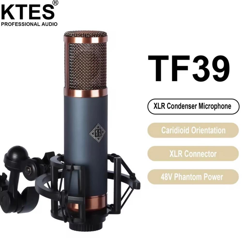 Repro Telefunken KTES TF-39 Studiomicrofoon, Ophalen of Verzenden, Zo goed als nieuw, Studiomicrofoon